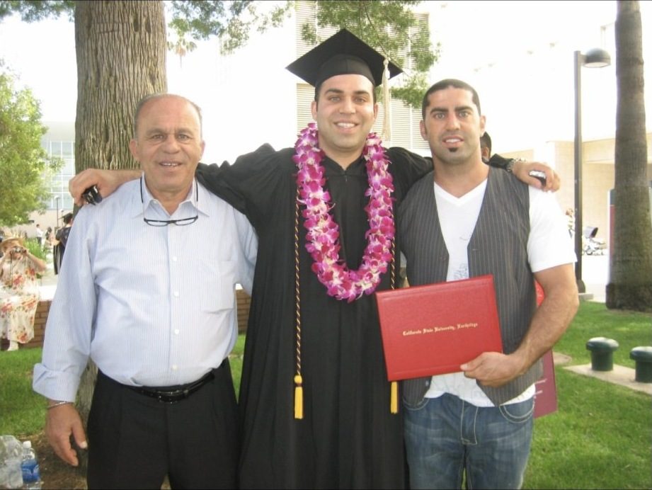 Yeron's graduation day with family