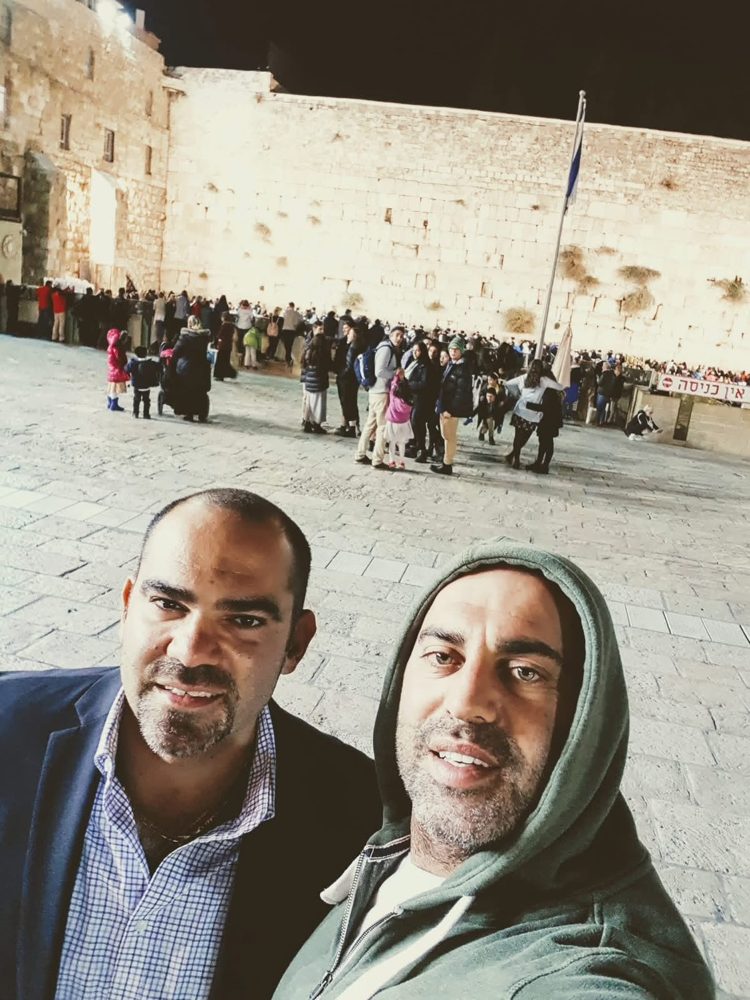 Yeron at the Western Wall in Jerusalem